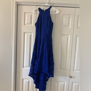 Stunning Royal Blue Lace Formal Dress